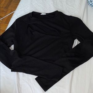 Black top with cutout